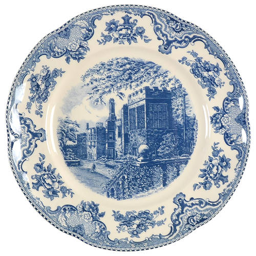 Old Britain Castles Blue (England 1883 Stamp) 12" Chop Plate (Round Platter)