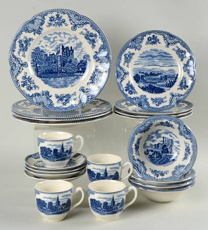 Old Britain Castles Blue (England 1883 Stamp) 20 Piece Set (4 CSLM1, DP, SP, CERR)