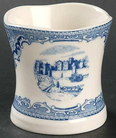 Old Britain Castles Blue (England 1883 Stamp) Votive Candleholder