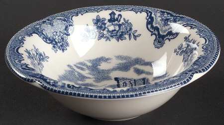 Old Britain Castles Blue (England 1883 Stamp) Rim Cereal Bowl