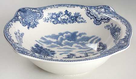 Old Britain Castles Blue (England 1883 Stamp) 8" Round Vegetable Bowl