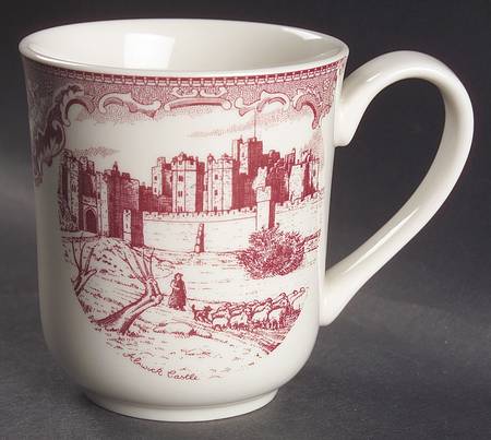 Old Britain Castles Pink (England 1883 Stamp) Mug