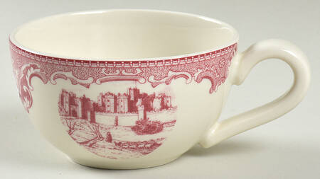 Old Britain Castles Pink (England 1883 Stamp) Cup for Individual Teapot & Lid with Cup