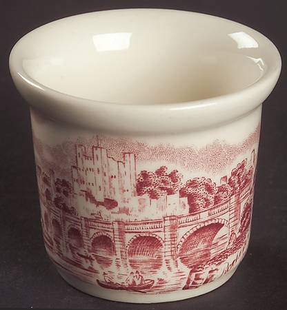 Old Britain Castles Pink (England 1883 Stamp) Single Egg Cup