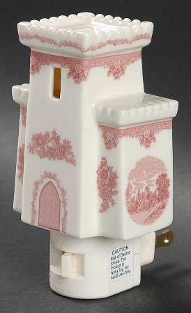 Old Britain Castles Pink (England 1883 Stamp) Night Light