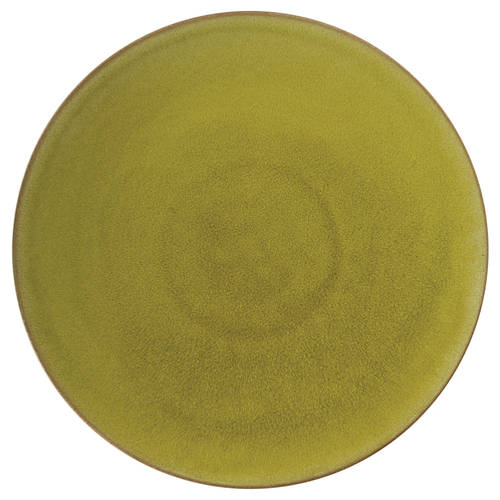 Tourron Tilleul (Avocado Green) 13" Chop Plate (Round Platter)