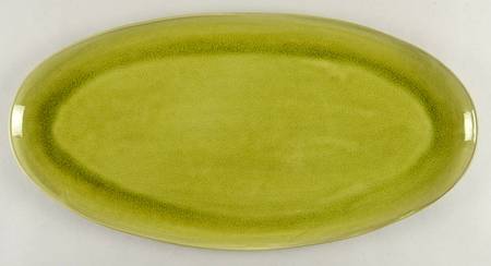 Tourron Tilleul (Avocado Green) 21" Oval Serving Platter
