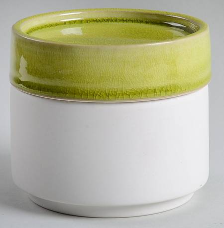 Tourron Tilleul (Avocado Green) Medium Canister & Lid