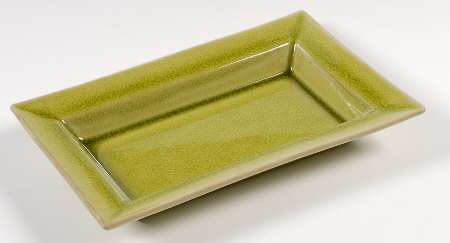 Tourron Tilleul (Avocado Green) 9" Rectangular Serving Platter