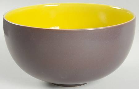 Tourron Citron (Lemon Yellow) 9" Round Vegetable Bowl