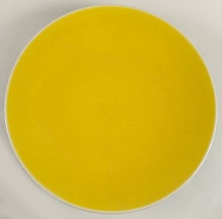 Tourron Citron (Lemon Yellow) 12" Chop Plate (Round Platter)