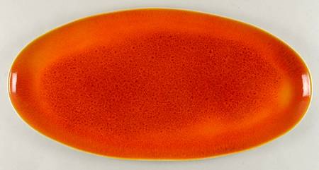 Tourron Orange 21" Oval Serving Platter