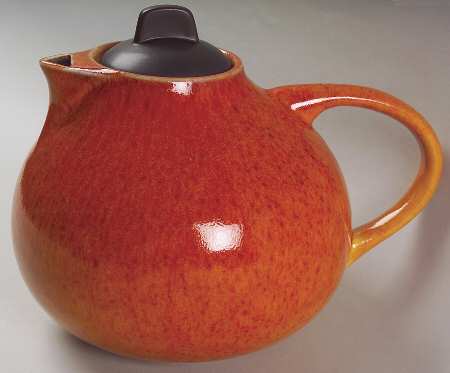 Tourron Orange Teapot & Lid