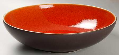 Tourron Orange 9" Individual Pasta Bowl by Jars-France