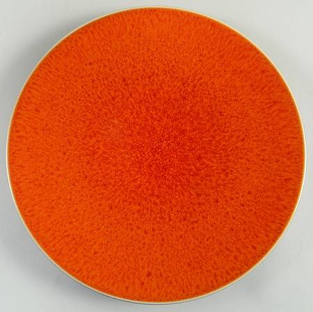 Tourron Orange Service Plate (Charger) by Jars-France
