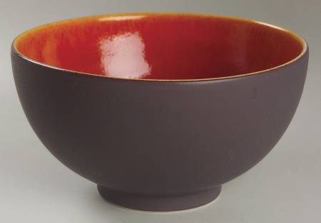 Tourron Orange Coupe Cereal Bowl