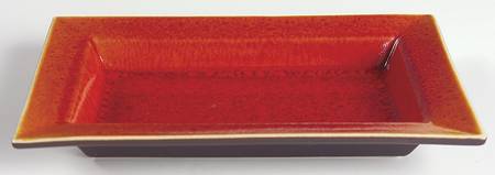 Tourron Orange 9" Rectangular Serving Platter