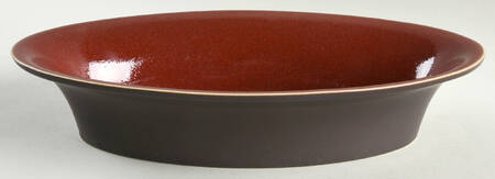 Tourron Cerise (Cherry, Dark Red) 12" Oval Serving Platter