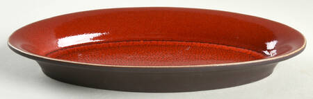 Tourron Cerise (Cherry, Dark Red) 10" Oval Serving Platter
