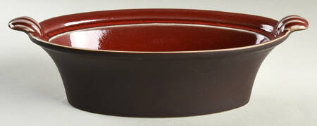 Tourron Cerise (Cherry, Dark Red) 1 Quart Oval Casserole No Lid