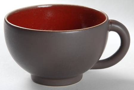 Tourron Cerise (Cherry, Dark Red) Flat Cup
