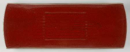 Tourron Cerise (Cherry, Dark Red) 20" Rectangular Serving Platter