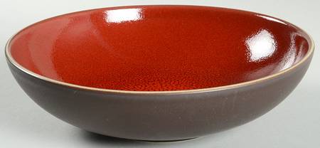 Tourron Cerise (Cherry, Dark Red) 9" Individual Pasta Bowl