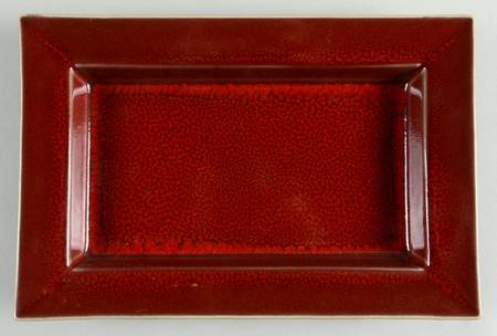 Tourron Cerise (Cherry, Dark Red) 11" Rectangular Serving Platter