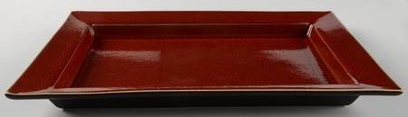 Tourron Cerise (Cherry, Dark Red) 14" Rectangular Serving Platter