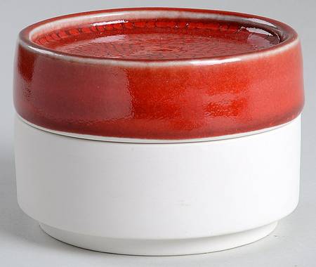 Tourron Cerise (Cherry, Dark Red) Small Canister & Lid