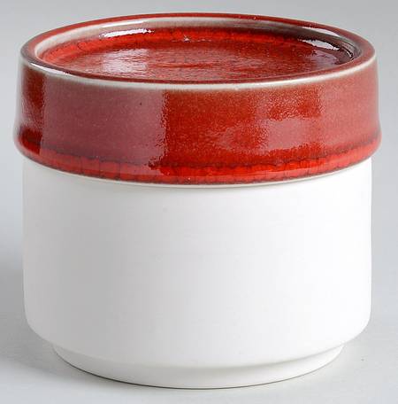 Tourron Cerise (Cherry, Dark Red) Medium Canister & Lid