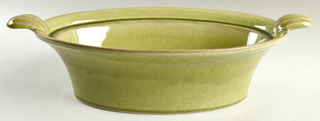 Tanga Tilleul Avocado Green 2 Quart Oval Covered Casserole No Lid