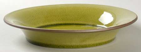 Tanga Tilleul Avocado Green Rim Soup Bowl