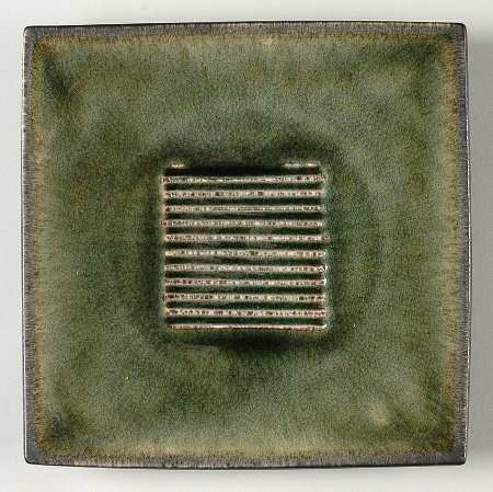 Samoa Vert (Green) Square Salad Plate