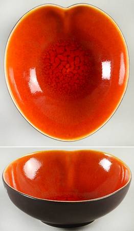 Lilypad Orange Individual Salad/Dessert/Fruit Bowl