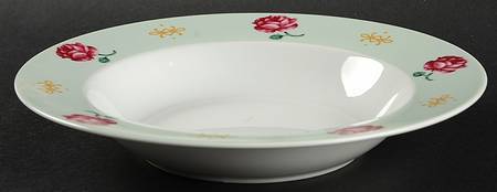 Ricci Rose Rim Soup Bowl