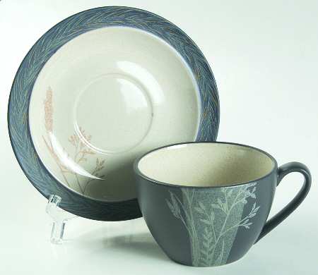 Moonglade Flat Cup & Saucer Set