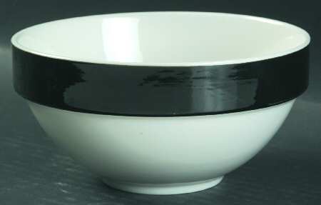 Stacks Black Coupe Cereal Bowl