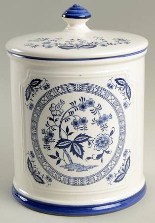 Heritage Blue Large Canister & Lid