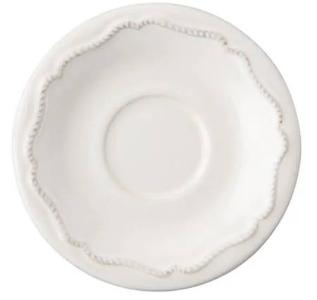 Berry and Thread Whitewash Saucer for Demitasse Cup