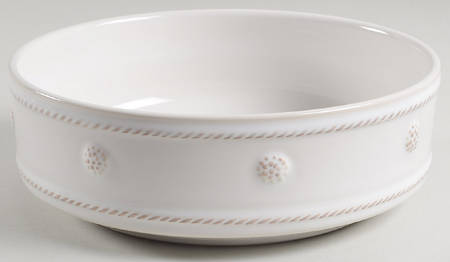 Berry and Thread Whitewash Pet Bowl
