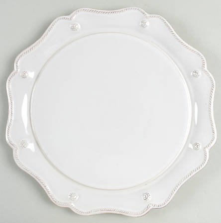 Berry and Thread Whitewash Dinner Plate