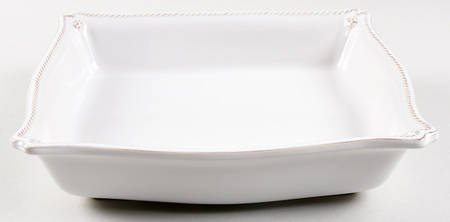 Berry and Thread Whitewash Matzah Plate