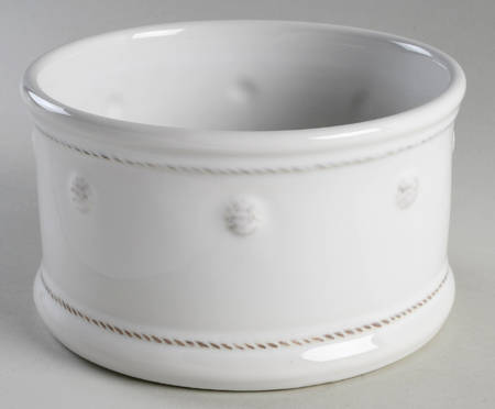 Berry and Thread Whitewash Dog Treats Canister No Lid