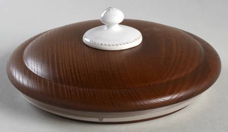 Berry and Thread Whitewash Lid for Dog Treats Canister