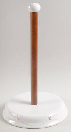 Berry and Thread Whitewash Paper Towel Holder