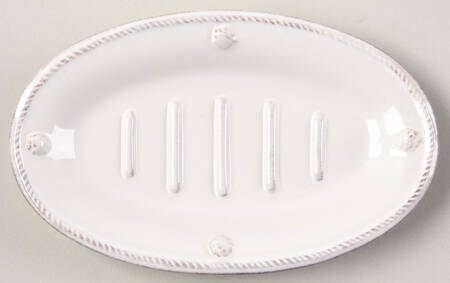 Berry and Thread Whitewash Soap Dish