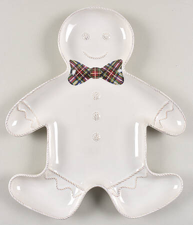Berry and Thread Whitewash Figural Serving Tray