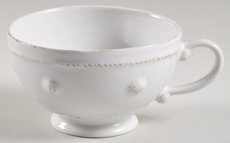 Berry and Thread Whitewash Cup for Tea for 1