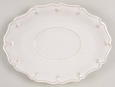 Berry and Thread Whitewash Underplate for Gravy Boat